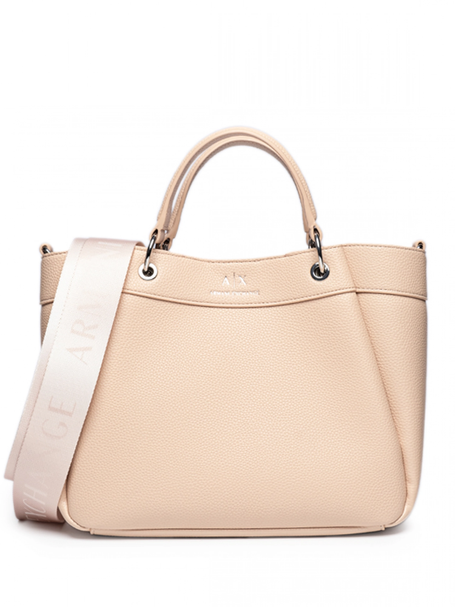 Сумка тоут  пудрового цвета medium Armani Exchange