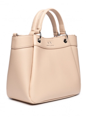 Сумка тоут  пудрового цвета medium Armani Exchange