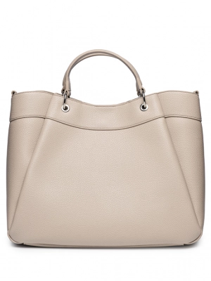 Сумка тоут бежевого цвета medium Armani Exchange