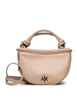 Сумка хобо пудровго цвета Armani Exchange