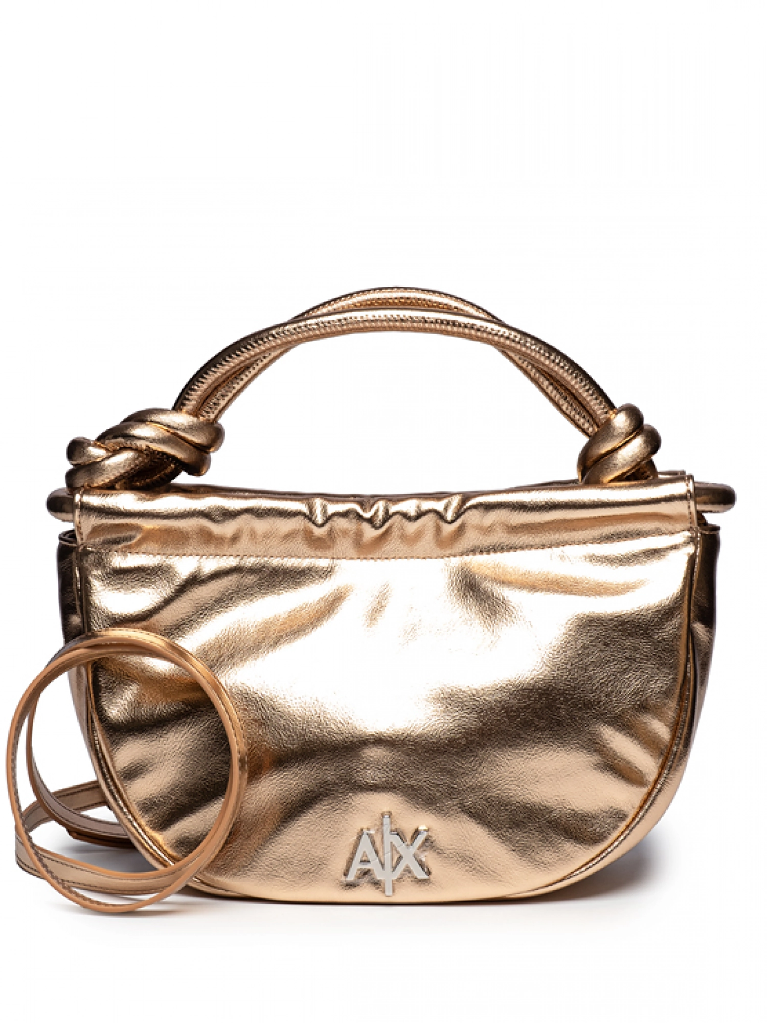 Сумка хобо золотистый металлик medium Armani Exchange