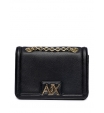 Сумка кросс-боди черного цвета mini на цепочке золотистого цвета Armani Exchange