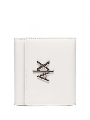 Кошелек молочного цвета с декором в виде лого бренда Armani Exchange