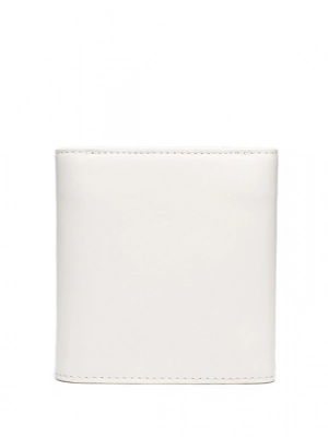 Кошелек молочного цвета с декором в виде лого бренда Armani Exchange