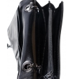 Сумка-клатч черного цвета на цепочке серебристого цвета Armani Exchange
