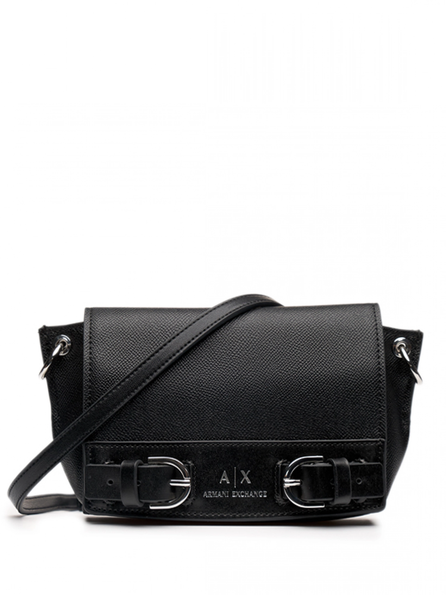 Сумка кроссбоди в черном цвете с ремешком Armani Exchange