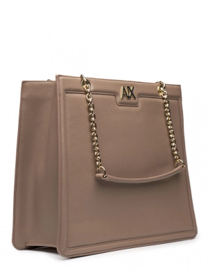 Сумка тоут в бежевом цвете Armani Exchange