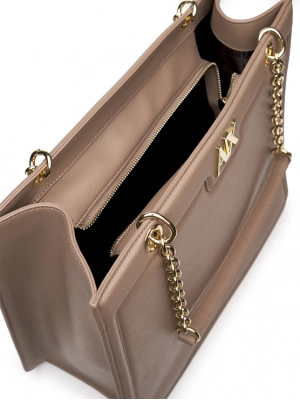 Сумка тоут в бежевом цвете Armani Exchange