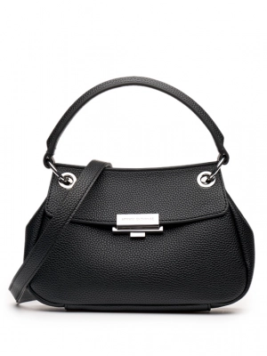 Сумка почтальон в черном цвете с ручками Armani Exchange