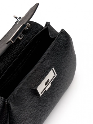 Сумка почтальон в черном цвете с ручками Armani Exchange