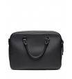 Черная сумка-кейс с названием бренда Armani Exchange