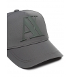 Бейсболка темно-зеленого цвета с объемным лого бренда Armani Exchange