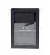 Портмоне черного цвета со структурой под рифленую кожу Armani Exchange