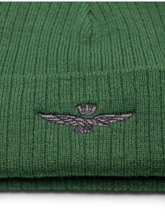 Шапка зеленого цвета с вышитым орлом Aeronautica Militare