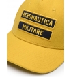 Бейсболка горчичного цвета с надписью бренда Aeronautica Militare