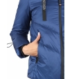 Куртка пуховая синего цвета Aeronautica Militare