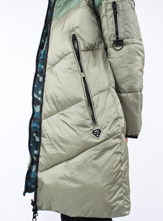 Двустороннее пуховое пальто куртка зимняя Aeronautica Militare