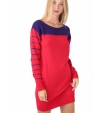Платье свитер красного цвета в полоску Armani Exchange