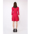 Красное платье мини с расклешенной юбкой Armani Exchange