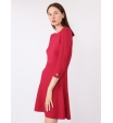 Красное платье мини с расклешенной юбкой Armani Exchange