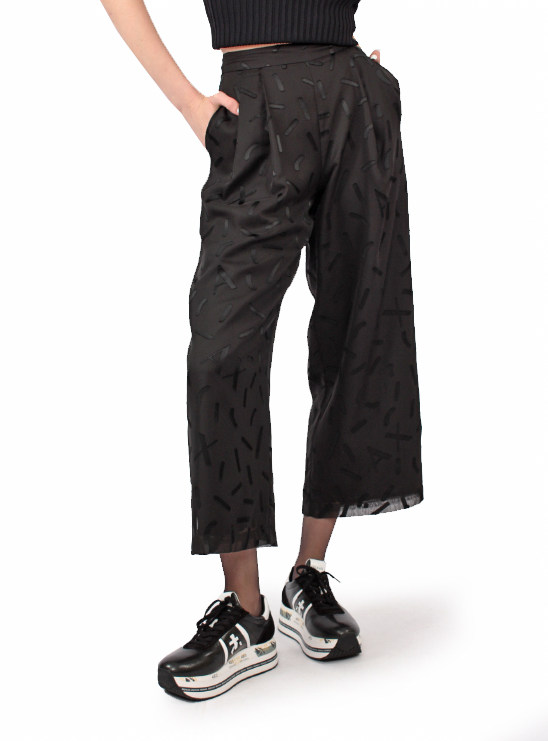 Черные брюки кюлоты Armani Exchange