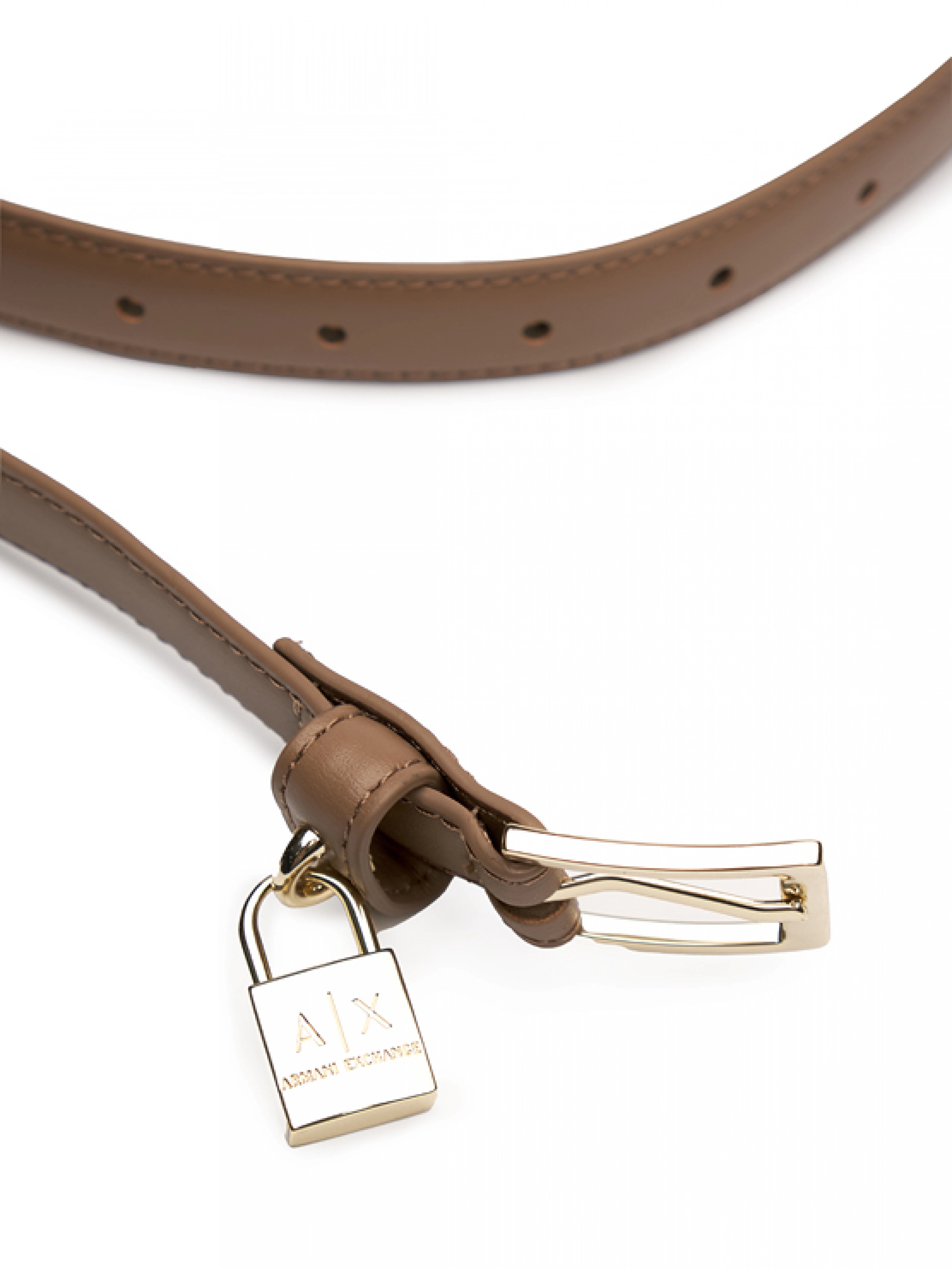 Ремень в коричневом цвете с замком Armani Exchange