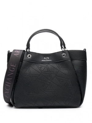 Сумка тоут черного цвета medium Armani Exchange