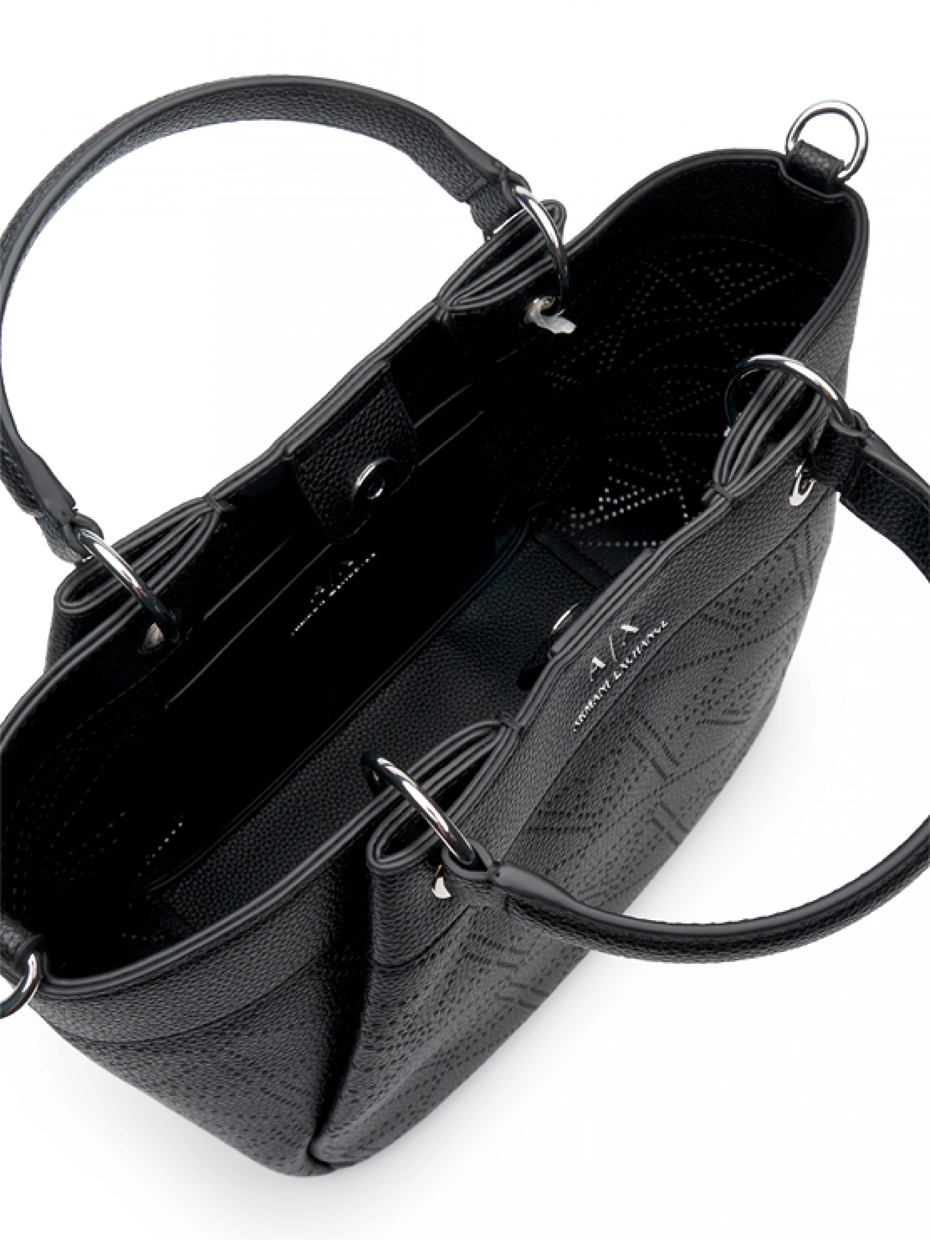 Сумка тоут черного цвета medium Armani Exchange