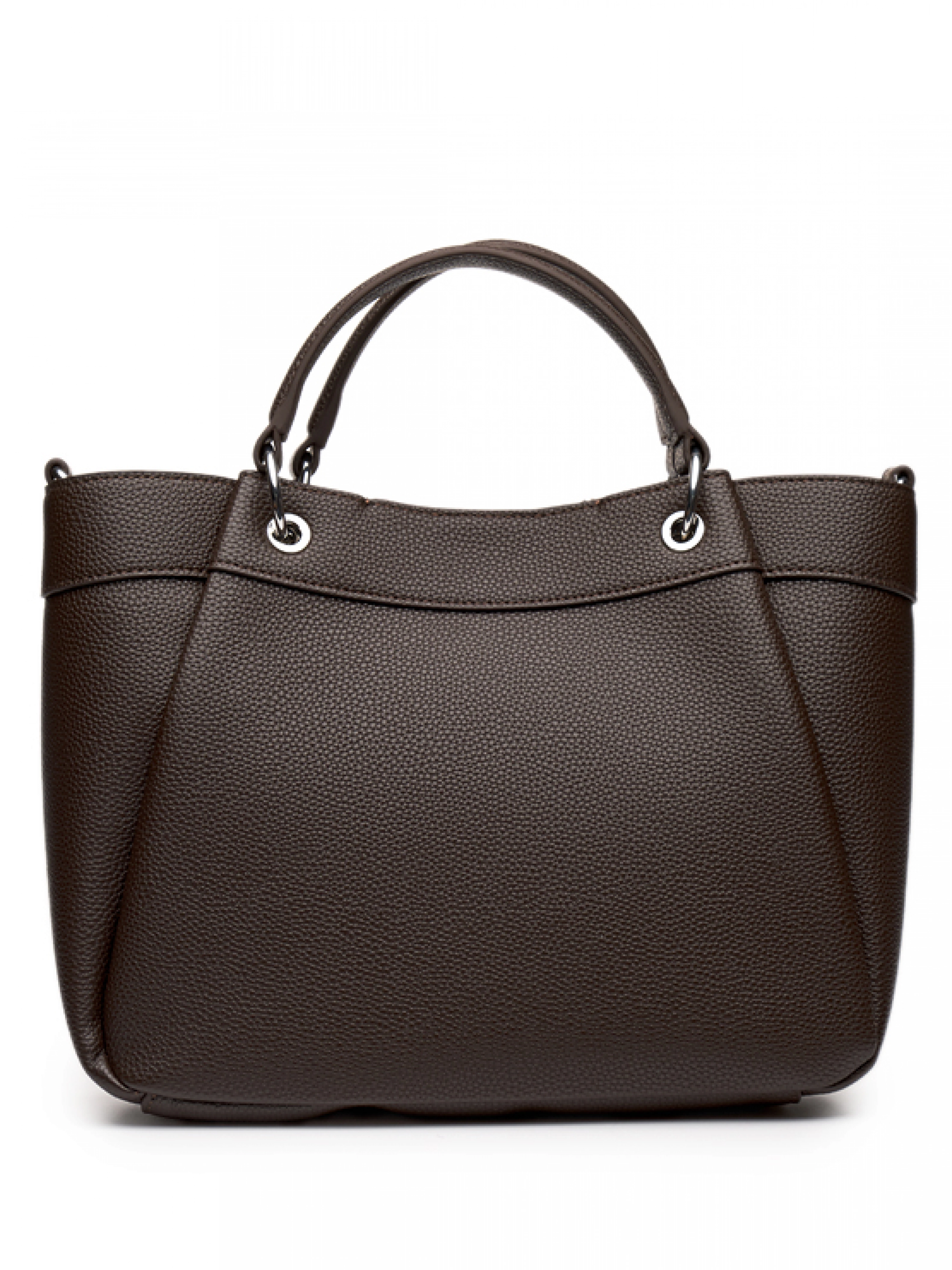 Сумка тоут в коричневом цвете с дополнительным ремешком Armani Exchange