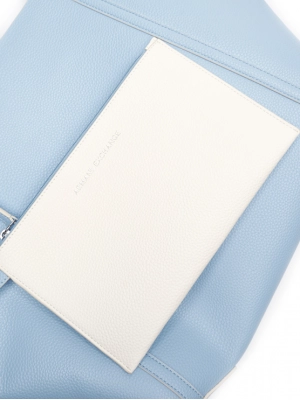 Сумка кросс-боди голубого цвета mini Armani Exchange