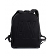 Черный рюкзак с лого бренда Armani Exchange
