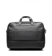 Черная сумка-портфель с названием бренда Armani Exchange