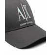 Бейсболка Icon темно-серого цвета с надписью бренда Armani Exchange