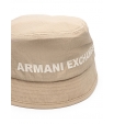 Панама бежевого цвета с надписью бренда Armani Exchange
