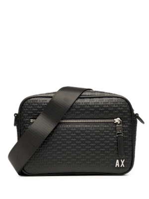 Сумка кросс-боди в черном цвете с лого бренда Armani Exchange