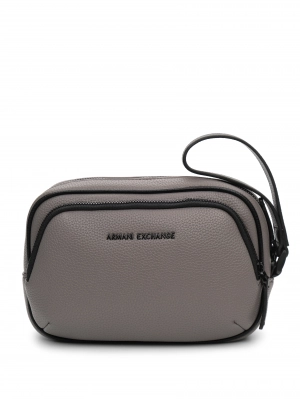 Сумка-косметичка Armani Exchange в бежевом цвете