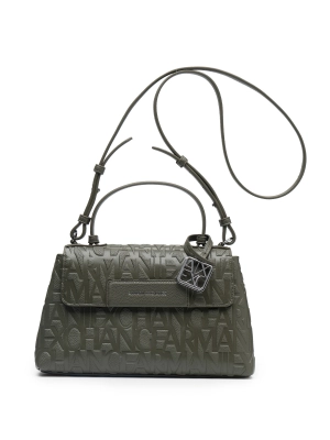 Сумка в цвете хаки с короткими ручками Armani Exchange