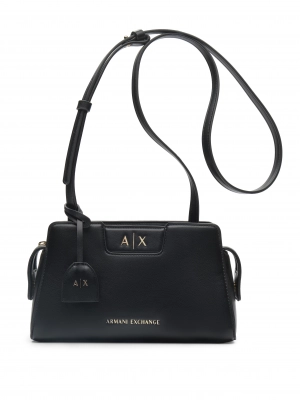 Черная сумка кросс-боди из эко кожи Armani Exchange