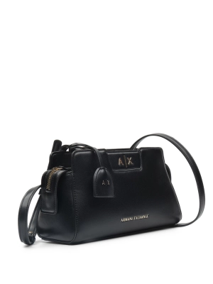 Черная сумка кросс-боди из эко кожи Armani Exchange