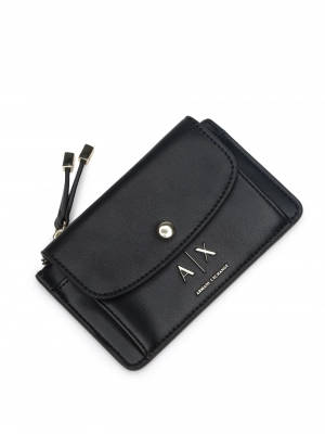 Кошелек черного цвета Armani Exchange