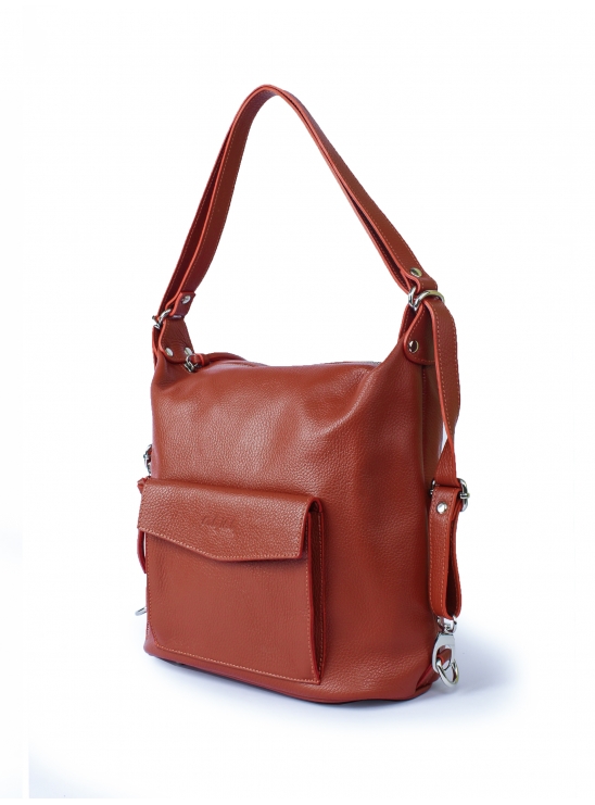 Кожаная сумка - рюкзак Oi Trend