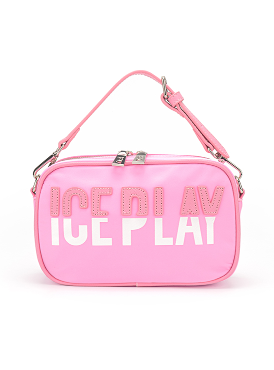 Сумка в розовом цвете с логотипом бренда Ice Play