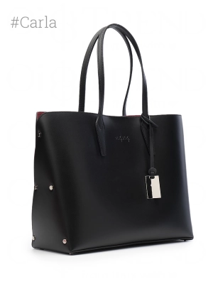 Сумка шоппер Carla в черном цвете OiTREND