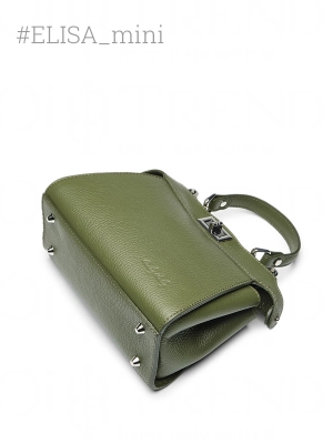 Сумка трапеция в цвете хаки ELISA_mini OiTREND