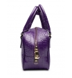 Фиолетовая сумка из натуральной кожи с тиснением под рептилию Patrizia Pepe