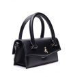 Кожаная сумка в черном цвете от бренда Patrizia Pepe