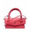 Кожаная сумка в розовом цвете с ручками Patrizia Pepe