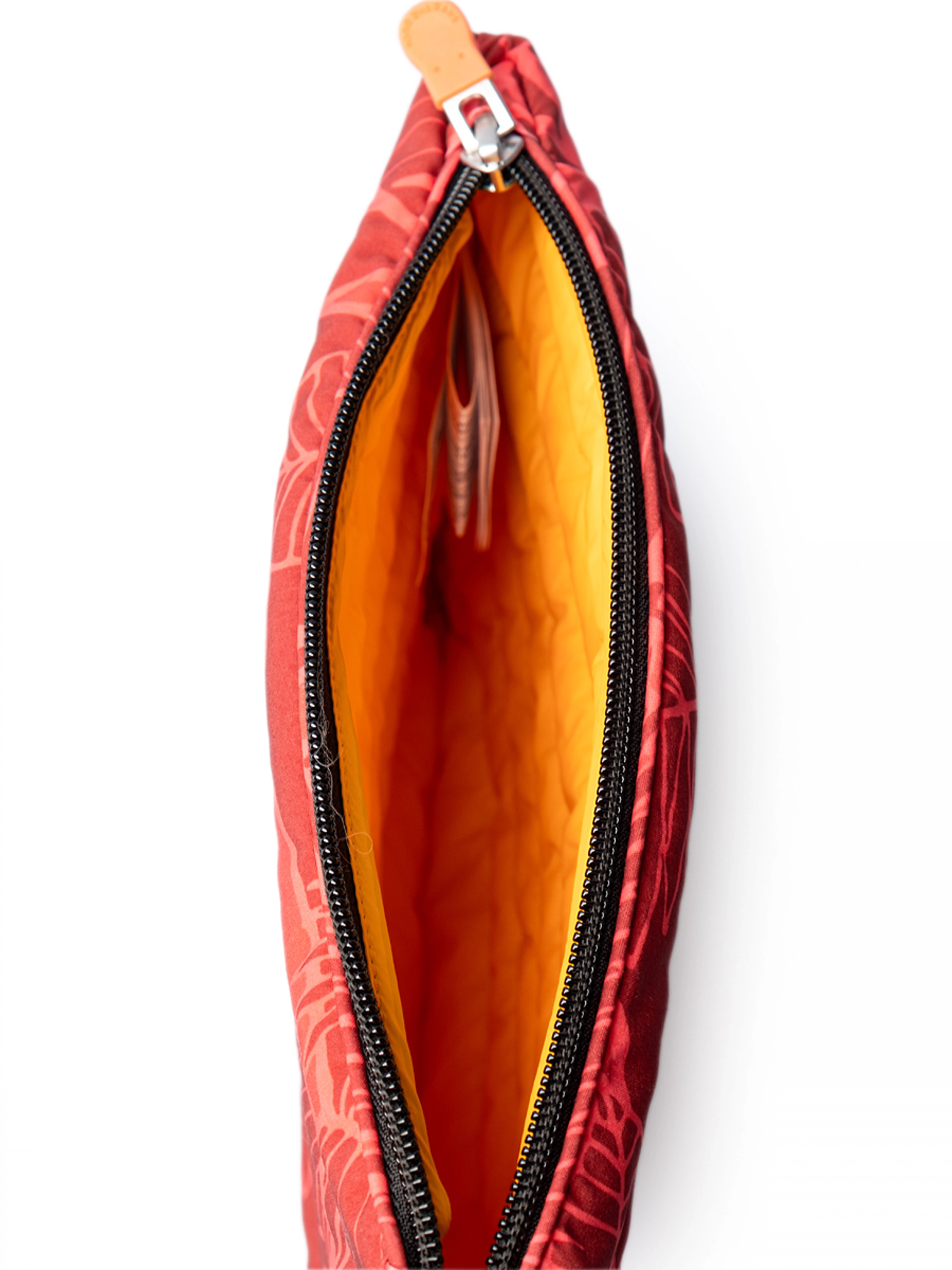 Стеганая сумка-клатч красного цвета с принтом пальмовые листья Save The Duck