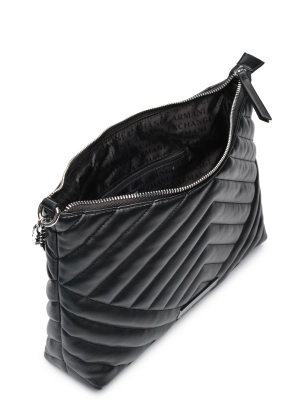 Сумка в черном цвете с короткой ручкой Armani Exchange