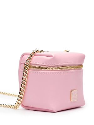 Сумка мини в розовом цвете с ремешком-цепью Armani Exchange